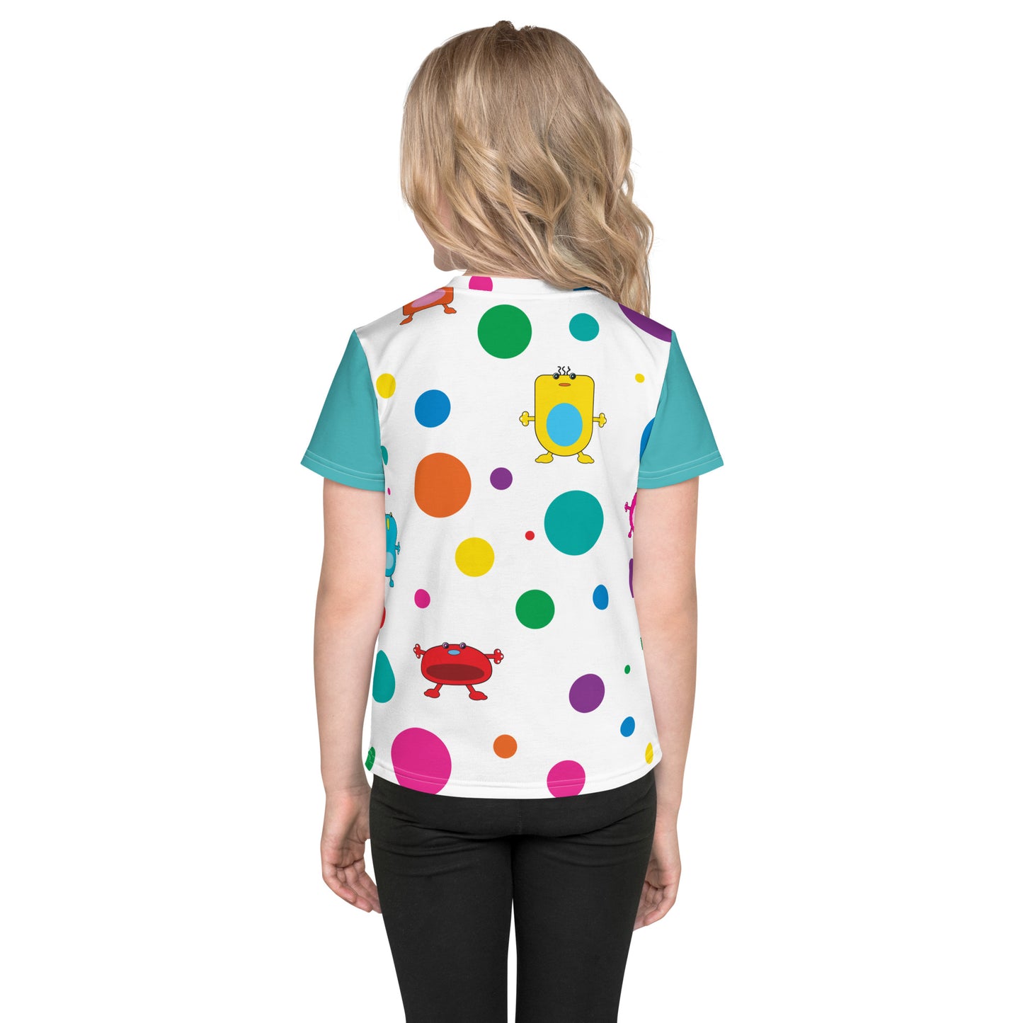 Kids t-shirt Dots and Monsters crew neck