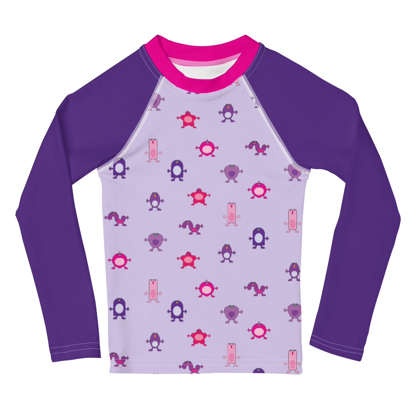 Kids Rash Guard Purple and Pink