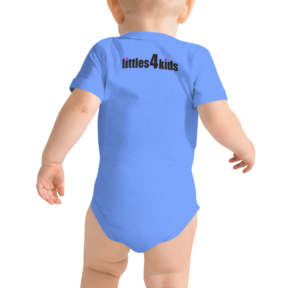 Baby short sleeve one piece (onesie) with Lex