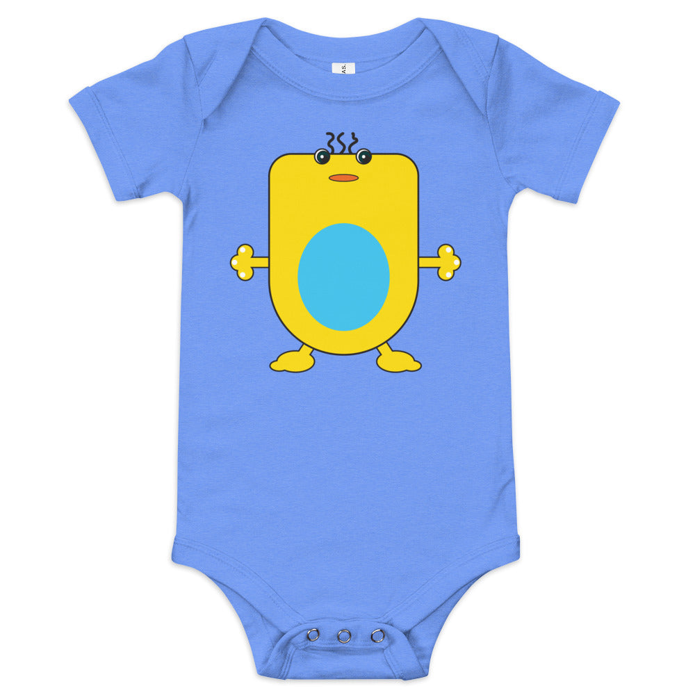 Baby short sleeve one piece (onesie) with Lex