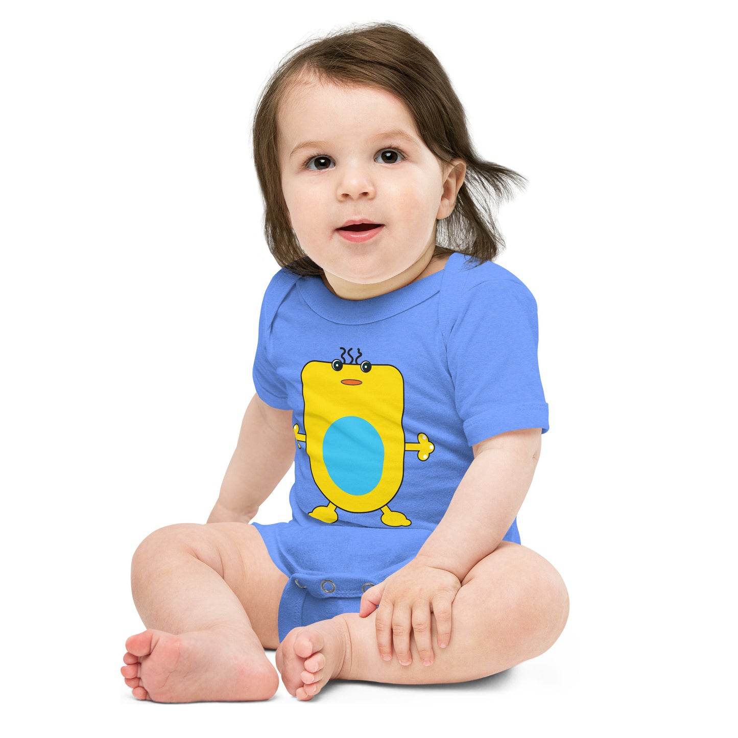 Baby short sleeve one piece (onesie) with Lex