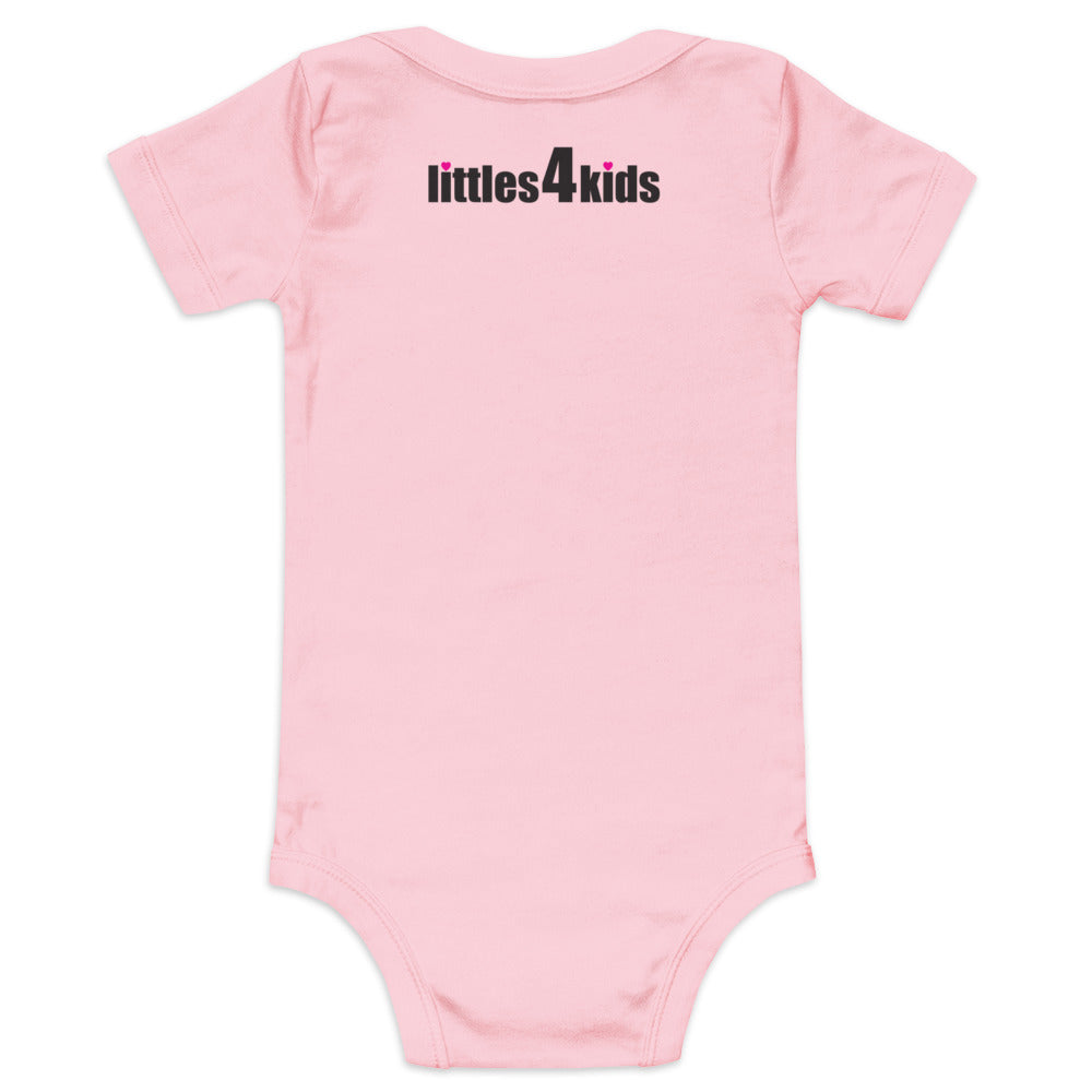 Baby short sleeve one piece (onesie) with Moose