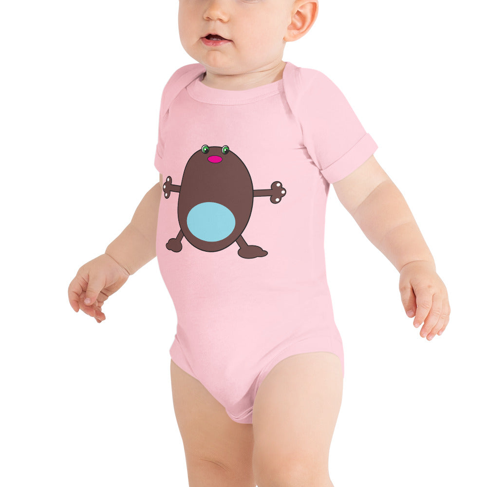 Baby short sleeve one piece (onesie) with Moose