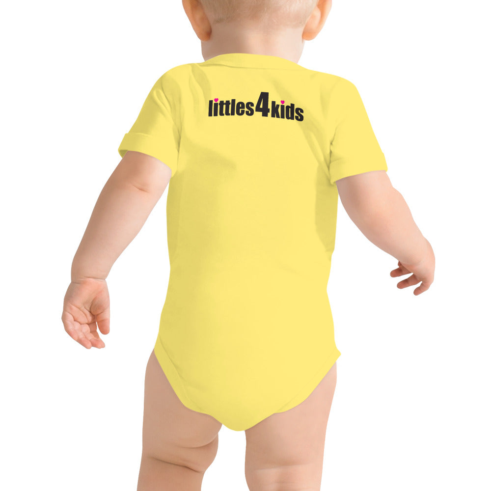 Baby short sleeve one piece (onesie) with Lucky