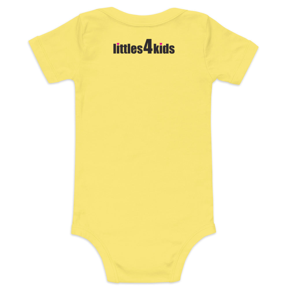 Baby short sleeve one piece (onesie) with Lucky