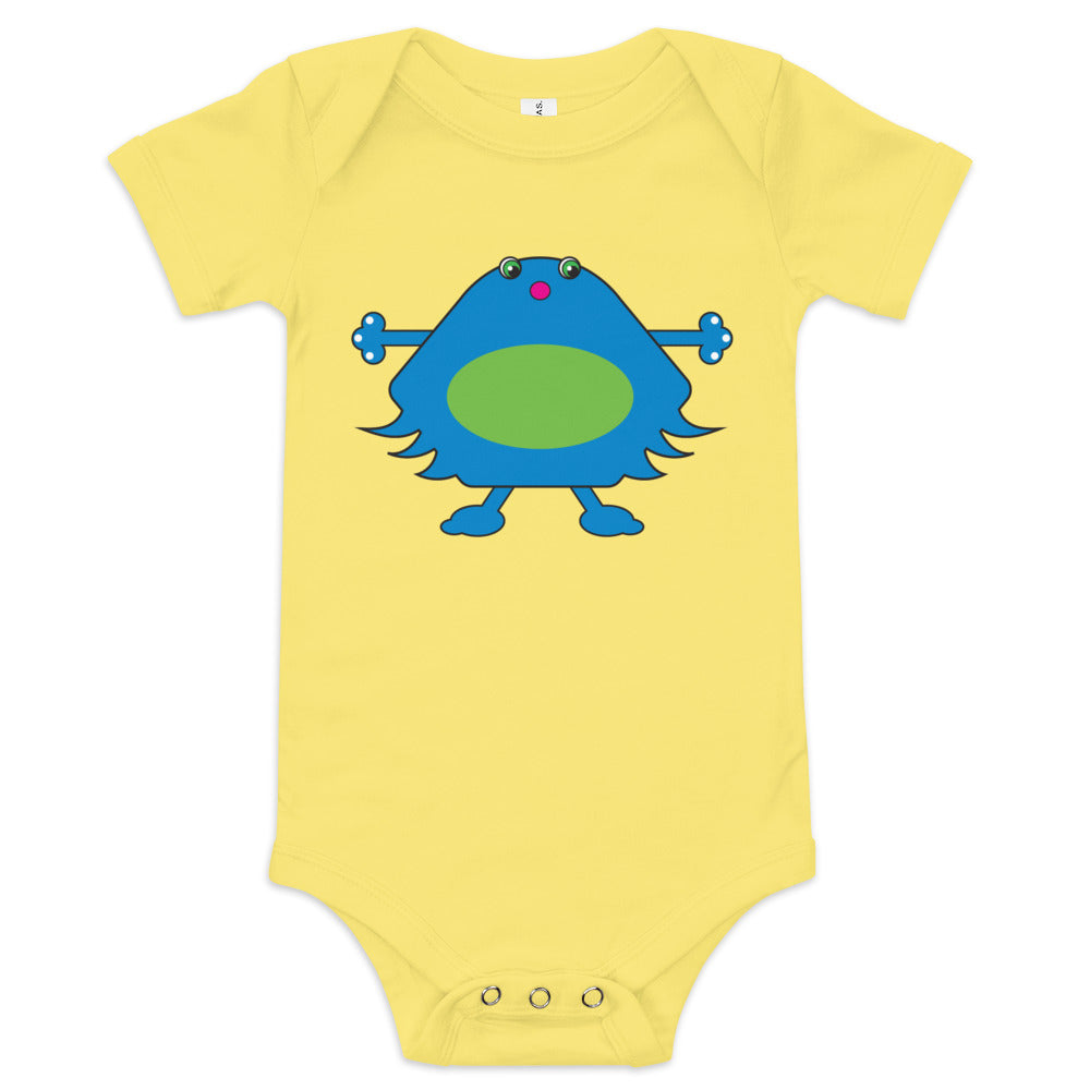 Baby short sleeve one piece (onesie) with Lucky