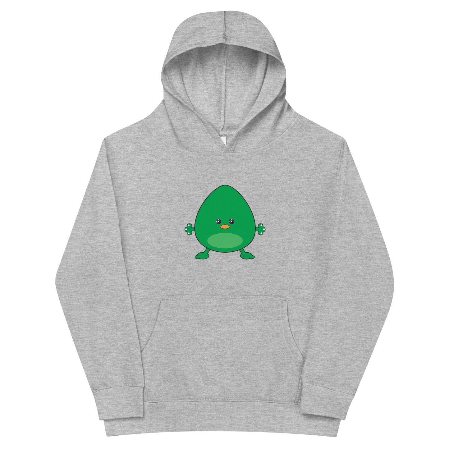 Kids fleece hoodie Grey with Axe