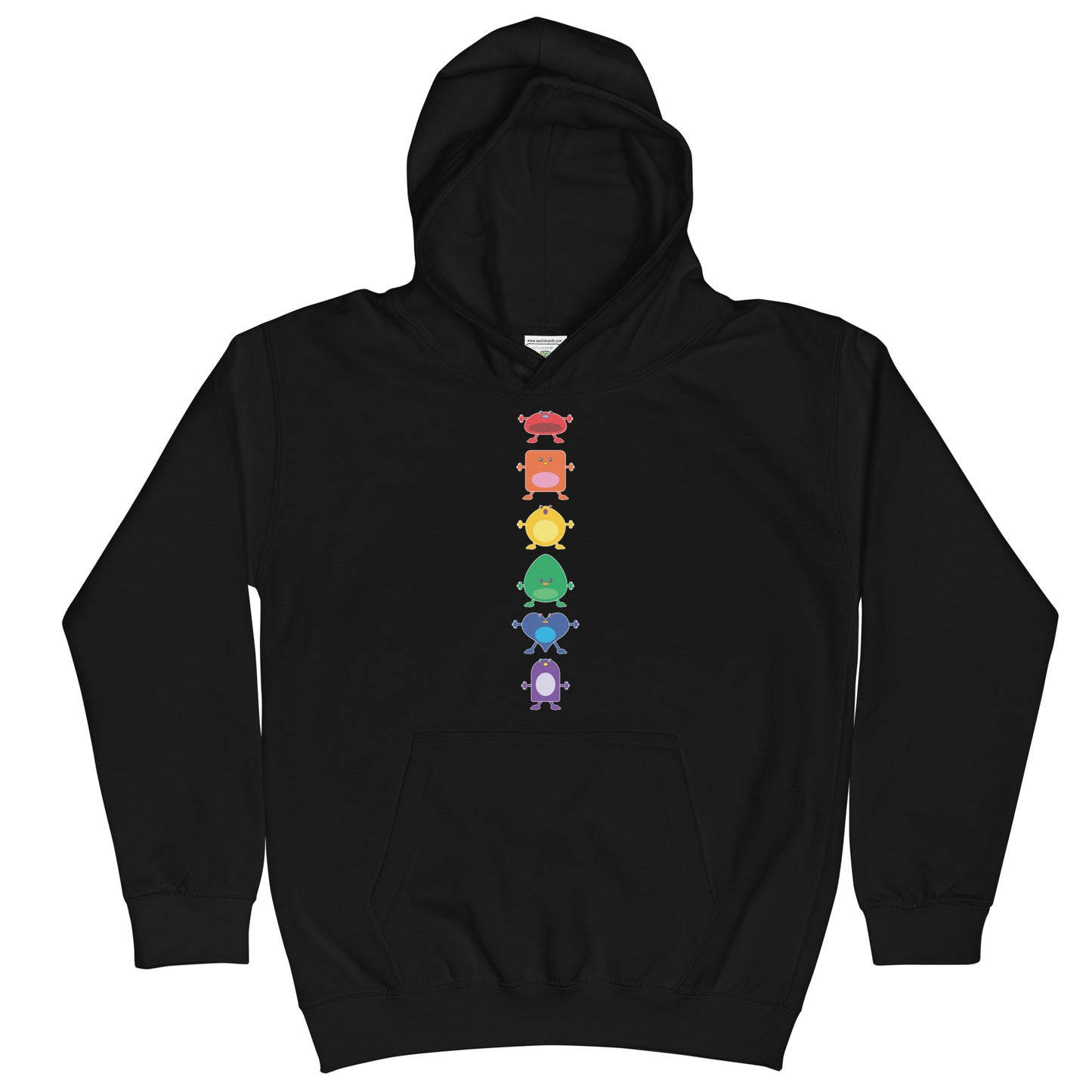 Kids Hoodie Rainbow Column of Monsters