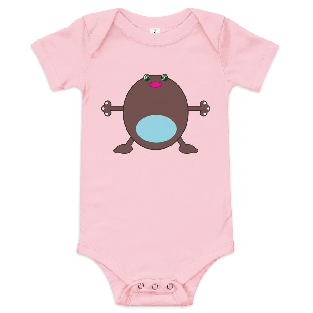 Baby short sleeve one piece (onesie) with Moose